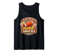 I'm Just Here for The Snacks Football Fan Match Day Eating Tank Top