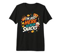 I'm Just Here for The Snacks Funny Food Lover Foodie Premium T-Shirt