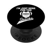 I'm Just Here For The Snacks Funny Football Fans Saying PopSockets Adhesive PopGrip