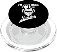 I'm Just Here For The Snacks Funny Football Fans Saying PopSockets PopGrip for MagSafe