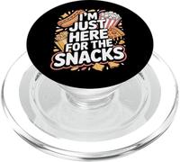 I'm Just Here For The Snacks Party Food Fans PopSockets PopGrip for MagSafe