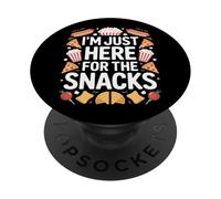 I'm Just Here For The Snacks Snack Addict Humor PopSockets Adhesive PopGrip