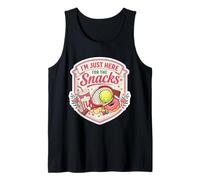 I'm Just Here for The Snacks Tennis Fan Match Day Womens Tank Top