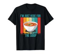 I'm Just Here for The Soup Value Graphic T-Shirt, Men, Black, S