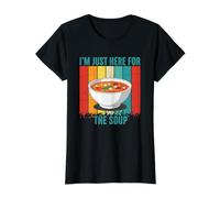 I'm Just Here for The Soup Value Graphic T-Shirt, Women, Black, L