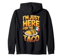 I'm Just Here For The Taco Funny Taco Tuesday Zip Hoodie