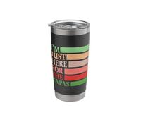 I'm Just Here for The Tapas Vintage Funny Spanish Food Stainless Steel Insulated Tumbler
