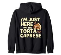 I'm Just Here for the Torte Caprese Italian Bakery Cake Zip Hoodie
