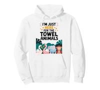 I'm Just Here For The Towel Animals Quotes for Cruise Lovers Pullover Hoodie