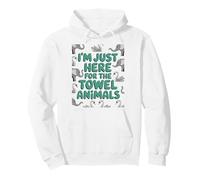 I'm Just Here For The Towel Animals Quotes for Cruise Lovers Pullover Hoodie