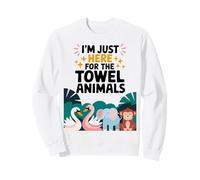 I'm Just Here For The Towel Animals Quotes for Cruise Lovers Sweatshirt