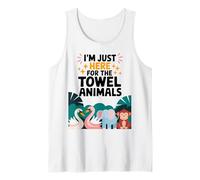 I'm Just Here for The Towel Animals Quotes for Cruise Lovers Tank Top