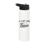 I'm Just Here for The Trivia - Funny Trivia Night Game Lover Stainless Steel Insulated Water Bottle
