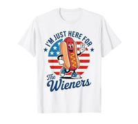 I'm Just Here For The Wieners Funny Fourth of July T-Shirt