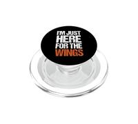 I'm Just Here For The Wings Funny BBQ Wings PopSockets PopGrip for MagSafe