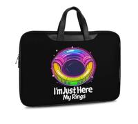 I'm Just Here to Close My Rings Laptop Bag Leather Messenger Bags | Large Capacity Tote Bags,Basic Handbag,Adjustable Shoulder Straps Messenger Bag for Women Men