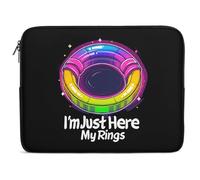 I'm Just Here to Close My Rings Rainbow Laptop Case Computer Sleeve Shockproof Protective Laptop Cover Bag for Travel