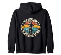 I'm Just Here To Embarrass My Kid Funny Dad Papa Fathers Day Zip Hoodie