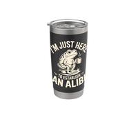I'm Just Here to Establish an Alibi Frog Stainless Steel Insulated Tumbler