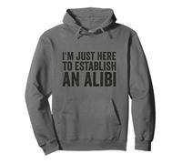 I'm Just Here To Establish An Alibi Sarcastic TV Crime Pullover Hoodie