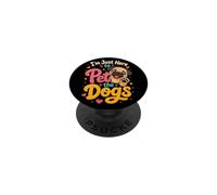 I'm Just Here to Pet the Dogs - Pug Mom PopSockets Adhesive PopGrip