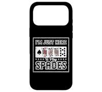 I'm Just Here To Play Spades Card Player Royal Flush Case for iPhone 17 Pro Max