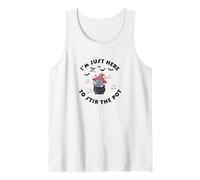 I'm Just Here to Stirring The Pot, Cute Cat, Halloween Z Tank Top