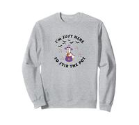 I'm Just Here to Stirring the Pot, Cute Witch, Halloween Sweatshirt
