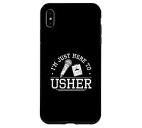 I'm Just Here To Usher Funny Usher Appreciation Proud Ushers Case for iPhone XS Max