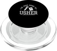 I'm Just Here To Usher Funny Usher Appreciation Proud Ushers PopSockets PopGrip for MagSafe