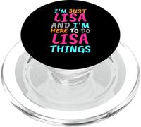 I'm Just Lisa and I'm Here to Do Lisa Things Funny PopSockets PopGrip for MagSafe