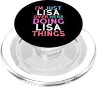 I'm Just Lisa Over Here Doing Lisa Things Name PopSockets PopGrip for MagSafe