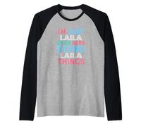 I'm Just Lisa Over Here Doing Lisa Things Name Raglan Baseball Tee