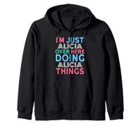I'm Just Lisa Over Here Doing Lisa Things Name Zip Hoodie