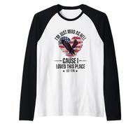 I'm Just Mad As Hell Cause I Loved This Place Raglan Baseball Tee