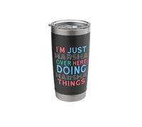 I'm Just Marsha Over Here Doing Marsha Things Name Stainless Steel Insulated Tumbler