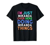 I'm Just Miranda Over Here Doing Miranda Things Miranda Value Graphic T-Shirt, Men, Black, XL