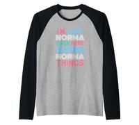 I'm Just Norma Over Here Doing Norma Things Name Raglan Baseball Tee