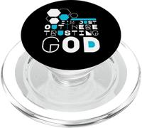 I'm Just Out Here Trusting God Christian Jesus Bible Quotes PopSockets PopGrip for MagSafe