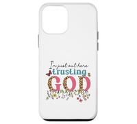 I'm Just Out Here Trusting GOD Faith Leopard Print Design Case for iPhone 12 mini
