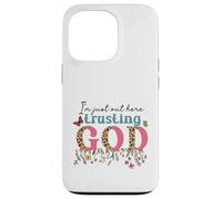 I'm Just Out Here Trusting GOD Faith Leopard Print Design Case for iPhone 13 Pro