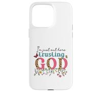 I'm Just Out Here Trusting GOD Faith Leopard Print Design Case for iPhone 15 Pro Max