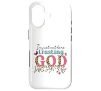 I'm Just Out Here Trusting GOD Faith Leopard Print Design Case for iPhone 17