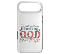 I'm Just Out Here Trusting GOD Faith Leopard Print Design Case for iPhone Air