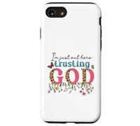 I'm Just Out Here Trusting GOD Faith Leopard Print Design Case for iPhone SE (2020) / 7/8