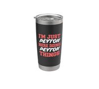 I'm Just Peyton Doing Peyton Things Funny First Name Stainless Steel Insulated Tumbler