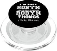 I'm Just Robyn Here Doing Amazing Robyn Things PopSockets PopGrip for MagSafe