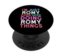 I'm Just Romy Over Here Doing Romy Things Name PopSockets Adhesive PopGrip