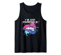 I'm Just Standing Bi Bisexual Rainbow Bisexuality LGBTQ Tank Top