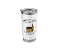 I'm Just The Minister, for Miracles Ask Jesus (Building) Stainless Steel Insulated Tumbler